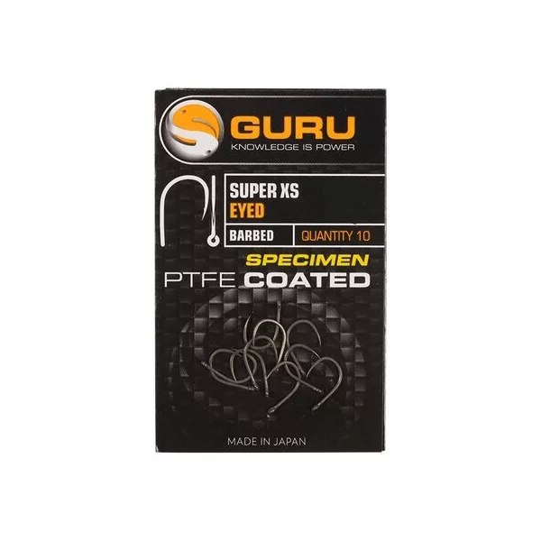 Guru Super XS Size 18 (Barbless/Eyed) - trnek