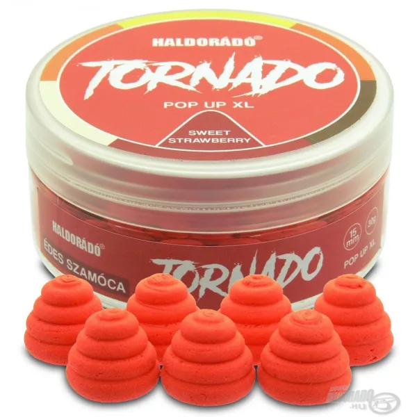 Haldorádó TORNADO Pop Up XL 15 mm - Sladka jagoda