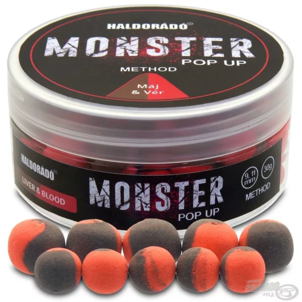 Haldorádó MONSTER Pop Up Method 9, 11 mm - Jetra & Kri