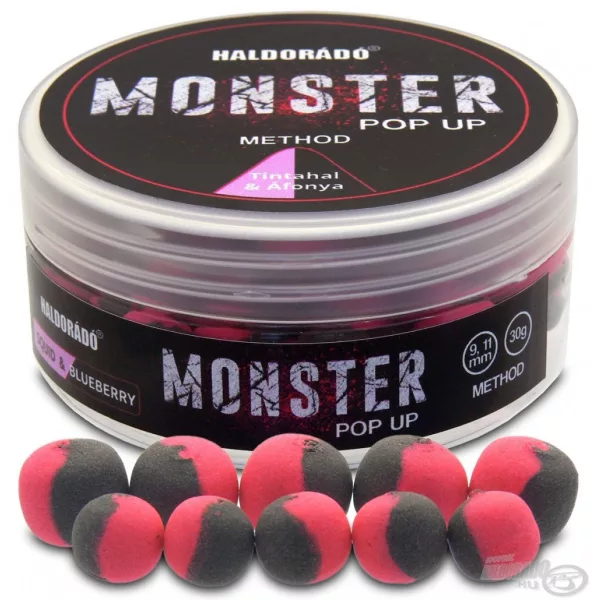 Haldorádó MONSTER Pop Up Method 9, 11 mm - Lignji & Borovnice