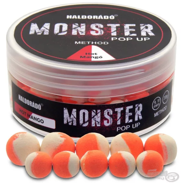 Haldorádó MONSTER Pop Up Method 9, 11 mm - Vroči Mango