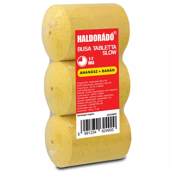 Haldorádó Tableta za debeloglavca Slow Ananas-Banana 3 kos/pakiranje