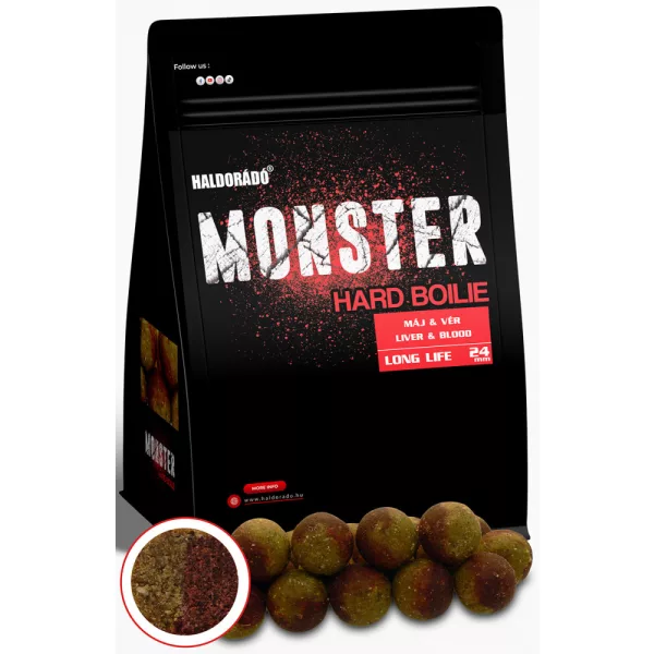 Haldorádó Monster Hard Boilie Jetra-Kri 700gr 24mm Bojli