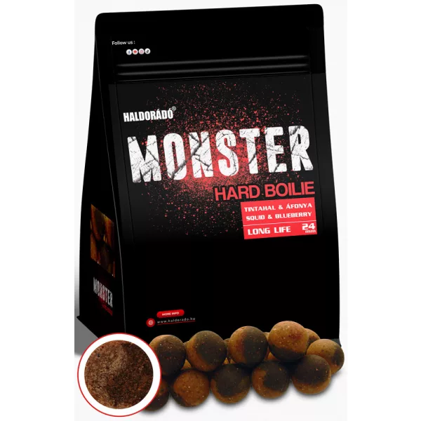 Haldorádó Monster Hard Boilie Sipa-Brusnica 700gr 24mm Bojli