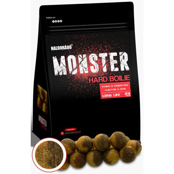 Haldorádó Monster Hard Boilie Maslena Kislina-Morski Rak 700gr 24mm Bojli