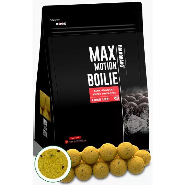 Haldorádó Max Motion Boilie Long Life Sladek Ananas 800gr 20mm Bojli