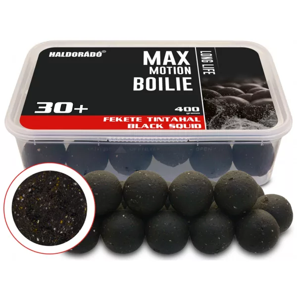 Haldorádó Max Motion Bojli Long Life Črna Sipa 400gr 30mm Bojli
