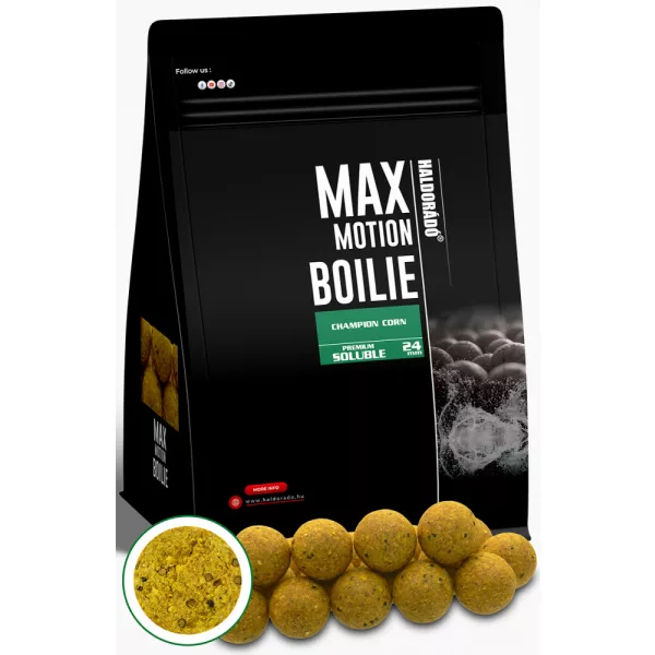 Haldorádó Max Motion Boilie Premium Topljiv Champion Koruzni 800gr 24mm Bojli