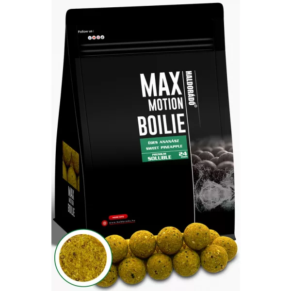 Haldorádó Max Motion Boilie Premium Topljiv Sladek Ananas 800gr 24mm Bojli