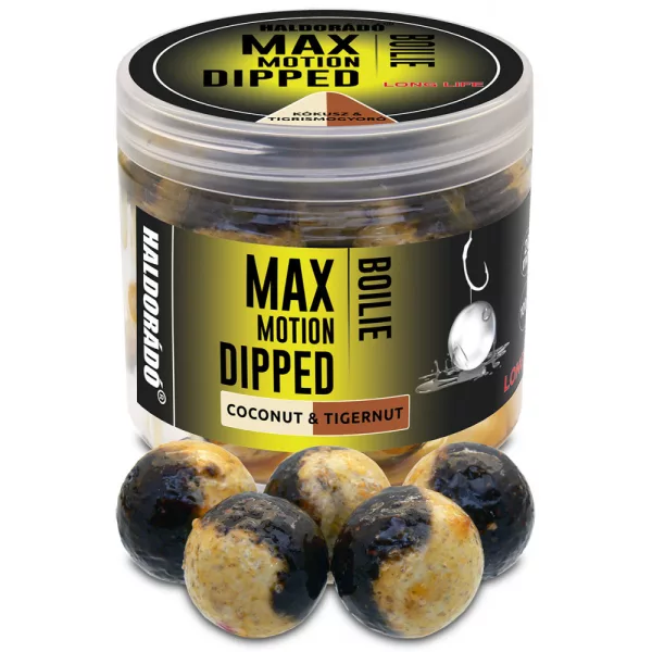 Haldorádó Max Motion Bojli Dipped Kokos-Tigrov Orešček 100gr 20mm Bojli