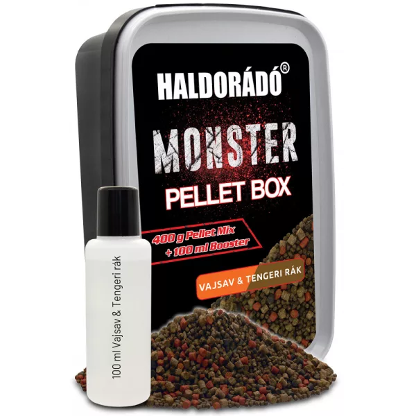 Haldorádó Monster Maslena Kislina-Morski Rak 400gr 2-3-4mm Pellet box