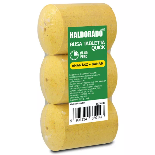 Haldorádó Tableta za debeloglavca Quick Ananas-Banana 3 kos/pakiranje