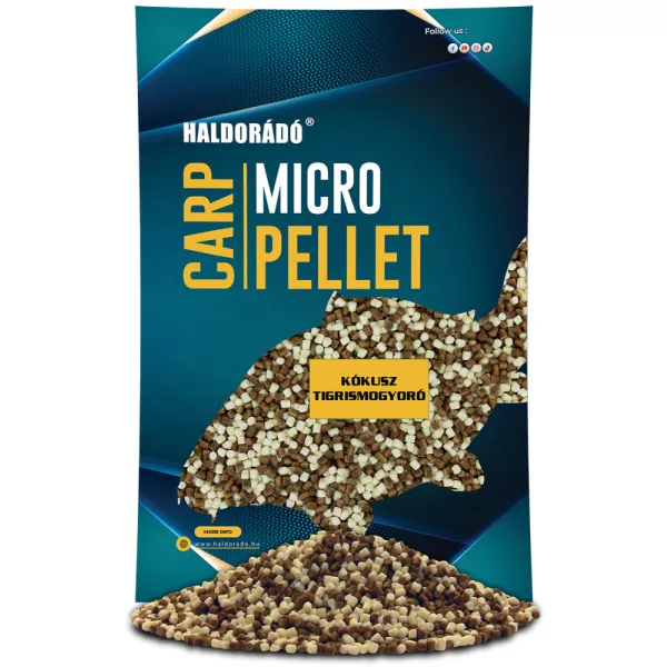 Haldorádó Krapov Mikro Pelet Kokos-Tigrov orešček 600gr 3mm Krmni pelet