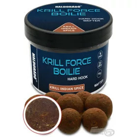   Haldorádó Krill Force Boilie Hard Hook Wafter 16, 20 mm Krill Indian Spice Bojla za vabljenje 70gr