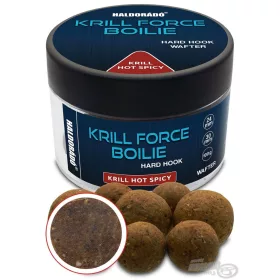   Haldorádó Krill Force Boilie Hard Hook Wafter 24, 30 mm Krill Hot Spicy Bojla za vabljenje 100gr