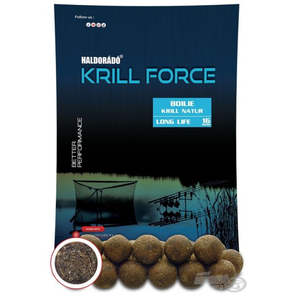 Haldorádó Krill Force Boilie Long Life 16mm Krill Natur Krmna Bojla 700gr