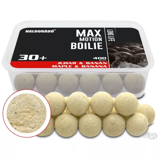 Haldorádó Max Motion Boilie Long Life 30+mm Juhar & Banán Bojli 400gr