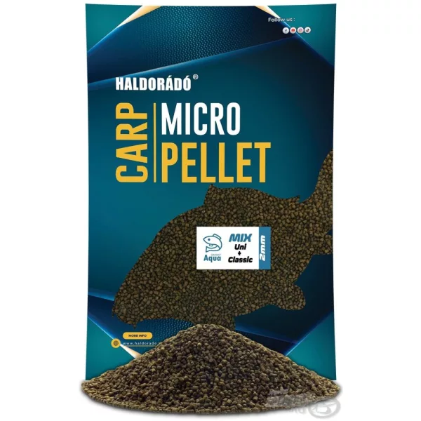 Haldorádó Carp Mikro Pelet - Aqua Garant Classic + Uni Pelet Mix 2mm 700gr