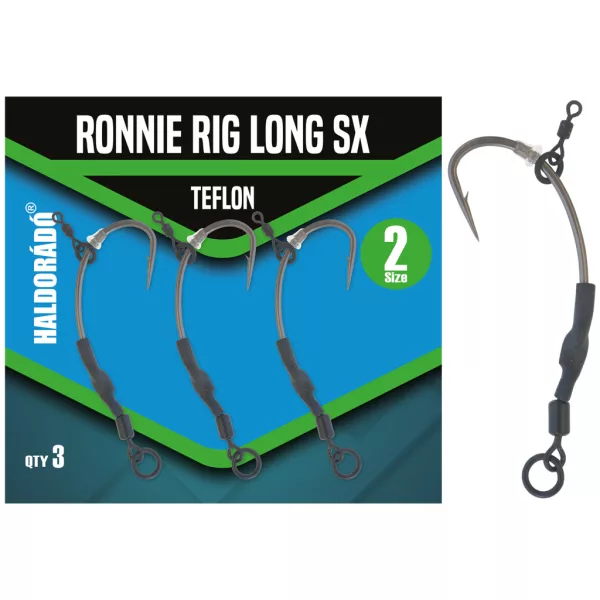 Haldorádó Ronnie Rig Long SX 2 Szakállas Horog 3db