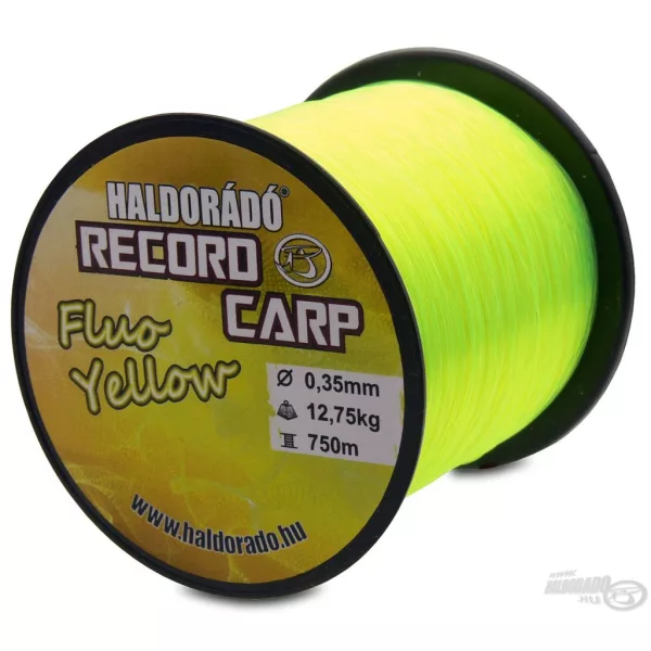 Haldorádó Record Carp Fluo Yellow 0,35mm 750m Monofilna Glavna Vrvica