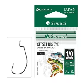   Mikado Sensual Offset Big Eye 6 Offset kavelj z ušesom in brado 5 kosov