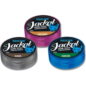   Kriston Jackal Semi-Stiff 30Lbs 20m 0.53mm Rjava Pletena predvrvica-Rjava