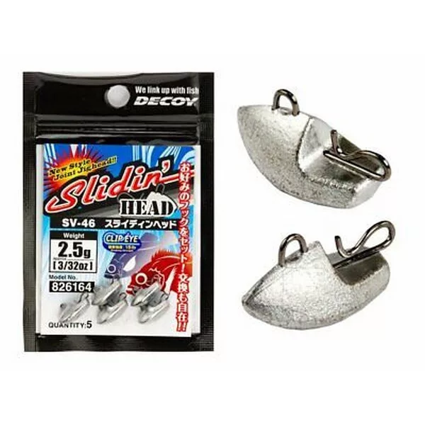 Decoy SV-46H Slidin Head Heavy Srebrna 11gr Čeburaška glava 5kos