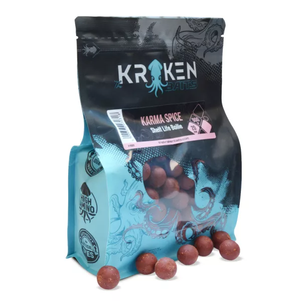 The Kraken Baits Karma Spice Shelf Life Fűszeres 16mm Bojli 900gr