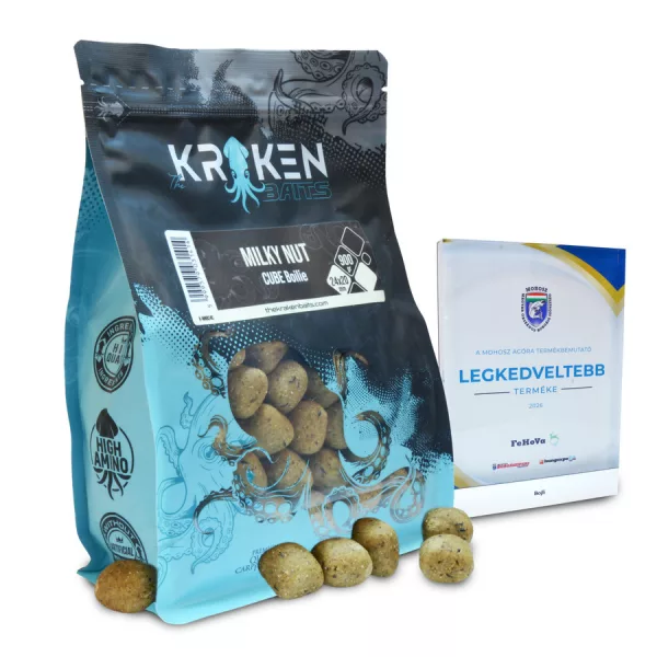 The Kraken Baits Milky Nut Shelf Life Cube Kókusz-Tej 24x20mm Bojli 900gr