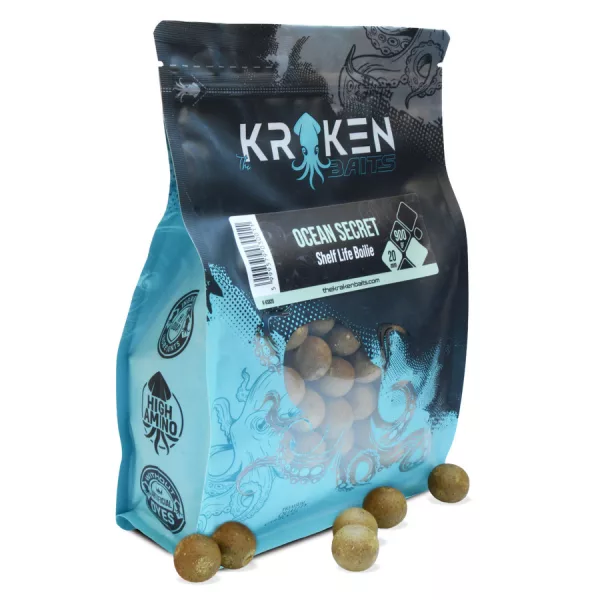 The Kraken Baits Ocean Secret Shelf Life 28mm Hal-Kagyló Bojli 900gr