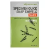 Korum Specimen Quick Snap Swivels Small Vrtljiva zaponka