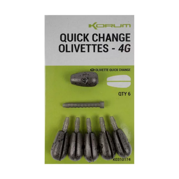 Korum Quick Change Olivettes Hitro zamenljiva plavajoča utež 4gr