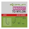 Korum Xpert Maggot Hooks To Nylon Monofil Predvezan Trnek z bodico 12