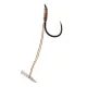 Korum Quickstop Hook Hairs 10 z zanko, Brez brade Monofilni predvezani trnek 4 kosi