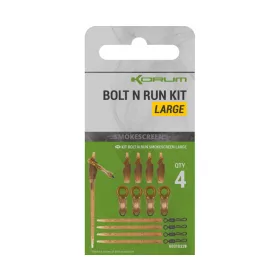   Korum Smokescreen Bolt N Run Kit Large Komplet končne opreme 4kom