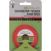 Korum Limitless Quickstop Feeder Hair Rigs 75cm 8 Füles, Szakállas Monofil Előkötött Horog 8db