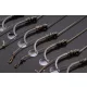 Korum Power Braid Method Hair Rigs 8 Füles, Szakállas Fonott Előkötött Horog 8db