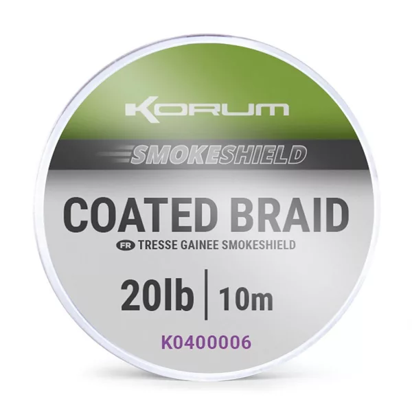 Korum Smokeshield Coated Braid 20lb Pletena predvrvica 10m
