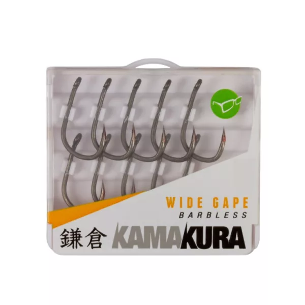 Korda Kamakura Wide Gape Barbless 6 Očesni kavelj brez brade, 10 kosov
