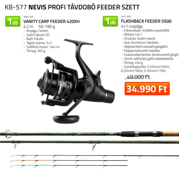 Nevis Profi Set za feeder dolge mete