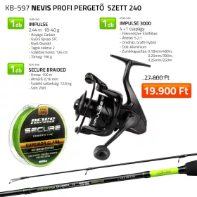 Nevis Profi Pergető Szett 2,40m Bottal
