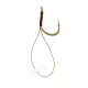 Korum Hook Hairs With Quickstops Barbed Velikost 6 Monofil predvezana trnka