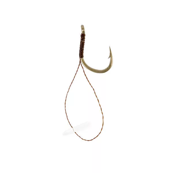 Korum Hook Hairs With Quickstops Barbed Velikost 8 Monofil predvezana trnka