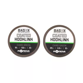 Korda Basix Coated Hooklink Prevlečena predvrvica 25lb 10m