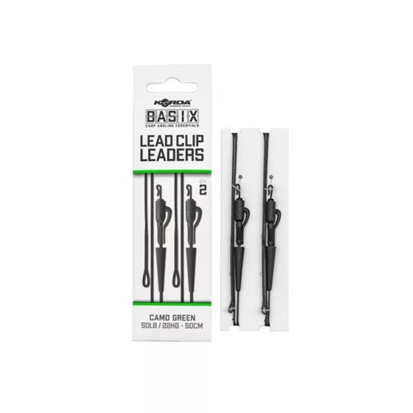 Korda Basix Lead Clip Pripravljena Boili Montaža 50cm 2 kosa
