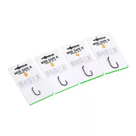   Korda Basix Wide Gape Barbless 2 Z ušesi, trnek brez zalusti 10 kosov