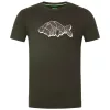 Korda Patterned Dark Olive T-shirt L