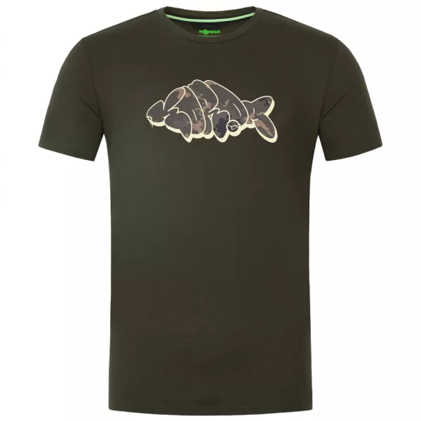 Korda Patterned Dark Olive T-shirt L