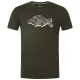 Korda Patterned Dark Olive T-shirt XL