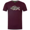 Korda Patterned Burgundy T-shirt S